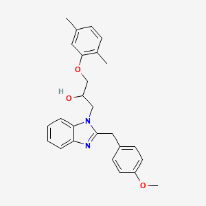 1-(2,5-dimethylphenoxy)-3-[2-(4-methoxybenzyl)-1H-benzimidazol-1-yl]propan-2-ol