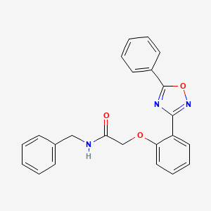 N-benzyl-2-[2-(5-phenyl-1,2,4-oxadiazol-3-yl)phenoxy]acetamide