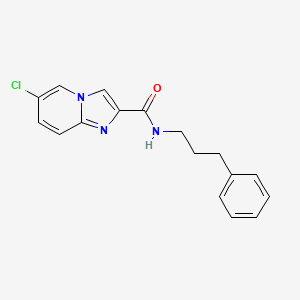 molecular formula C17H16ClN3O B11312721 6-chloro-N-(3-phenylpropyl)imidazo[1,2-a]pyridine-2-carboxamide 