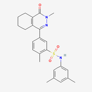 N-(3,5-dimethylphenyl)-2-methyl-5-(3-methyl-4-oxo-3,4,5,6,7,8-hexahydrophthalazin-1-yl)benzenesulfonamide