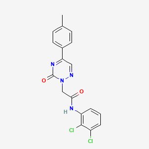 molecular formula C18H14Cl2N4O2 B11312828 N-(2,3-dichlorophenyl)-2-[5-(4-methylphenyl)-3-oxo-1,2,4-triazin-2(3H)-yl]acetamide 