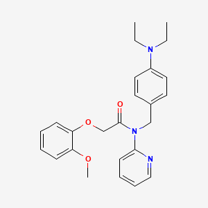 N-[4-(diethylamino)benzyl]-2-(2-methoxyphenoxy)-N-(pyridin-2-yl)acetamide