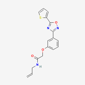 N-(prop-2-en-1-yl)-2-{3-[5-(thiophen-2-yl)-1,2,4-oxadiazol-3-yl]phenoxy}acetamide