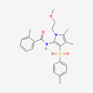 N-{1-(2-methoxyethyl)-4,5-dimethyl-3-[(4-methylphenyl)sulfonyl]-1H-pyrrol-2-yl}-2-methylbenzamide