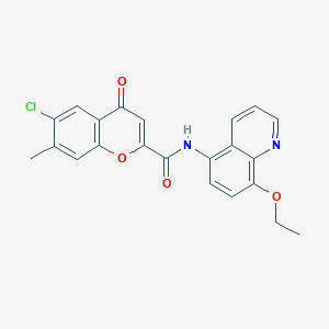 6-chloro-N-(8-ethoxyquinolin-5-yl)-7-methyl-4-oxo-4H-chromene-2-carboxamide