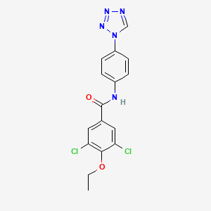 3,5-dichloro-4-ethoxy-N-[4-(1H-tetrazol-1-yl)phenyl]benzamide