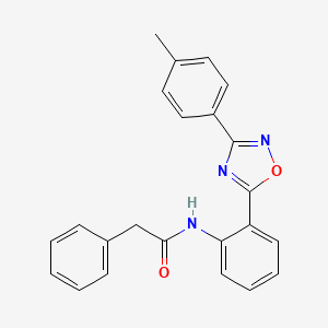 N-{2-[3-(4-methylphenyl)-1,2,4-oxadiazol-5-yl]phenyl}-2-phenylacetamide