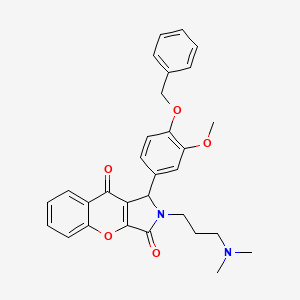 1-[4-(Benzyloxy)-3-methoxyphenyl]-2-[3-(dimethylamino)propyl]-1,2-dihydrochromeno[2,3-c]pyrrole-3,9-dione