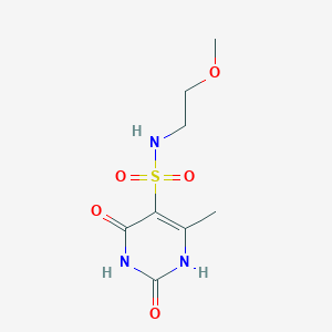 molecular formula C8H13N3O5S B11313011 2-hydroxy-N-(2-methoxyethyl)-4-methyl-6-oxo-1,6-dihydropyrimidine-5-sulfonamide 