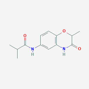 molecular formula C13H16N2O3 B11313048 2-methyl-N-(2-methyl-3-oxo-3,4-dihydro-2H-1,4-benzoxazin-6-yl)propanamide 