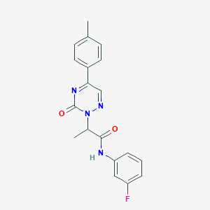 N-(3-fluorophenyl)-2-[5-(4-methylphenyl)-3-oxo-1,2,4-triazin-2(3H)-yl]propanamide