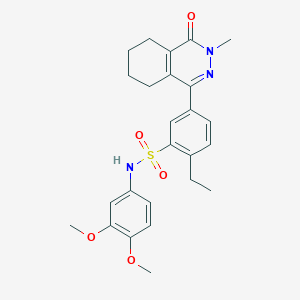 N-(3,4-dimethoxyphenyl)-2-ethyl-5-(3-methyl-4-oxo-3,4,5,6,7,8-hexahydrophthalazin-1-yl)benzenesulfonamide