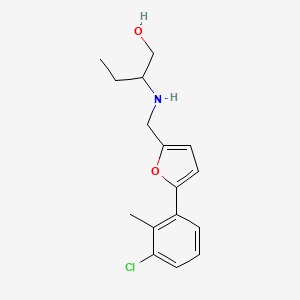 2-({[5-(3-Chloro-2-methylphenyl)furan-2-yl]methyl}amino)butan-1-ol