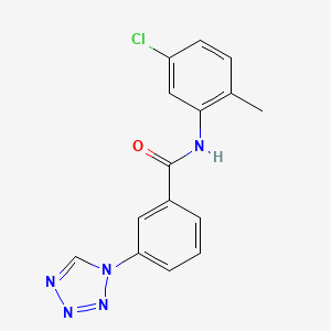 molecular formula C15H12ClN5O B11313146 N-(5-chloro-2-methylphenyl)-3-(1H-tetrazol-1-yl)benzamide 