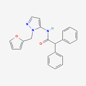 N-{1-[(furan-2-yl)methyl]-1H-pyrazol-5-yl}-2,2-diphenylacetamide