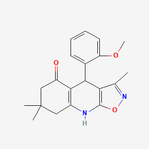 4-(2-Methoxyphenyl)-3,7,7-trimethyl-4,6,7,8-tetrahydro[1,2]oxazolo[5,4-b]quinolin-5-ol