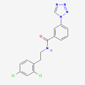 N-[2-(2,4-dichlorophenyl)ethyl]-3-(1H-tetrazol-1-yl)benzamide