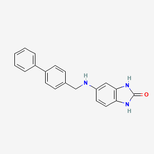 5-[(biphenyl-4-ylmethyl)amino]-1,3-dihydro-2H-benzimidazol-2-one