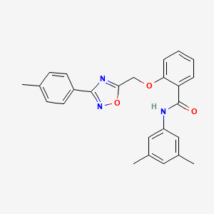 N-(3,5-dimethylphenyl)-2-{[3-(4-methylphenyl)-1,2,4-oxadiazol-5-yl]methoxy}benzamide