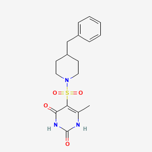 5-[(4-Benzylpiperidin-1-yl)sulfonyl]-6-methylpyrimidine-2,4-diol