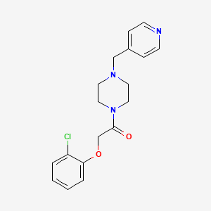 molecular formula C18H20ClN3O2 B11313298 2-(2-Chlorophenoxy)-1-[4-(pyridin-4-ylmethyl)piperazin-1-yl]ethanone 