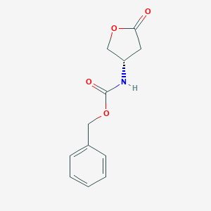 molecular formula C12H13NO4 B113133 Benzyl (S)-(-)-tetrahydro-5-oxo-3-furanylcarbamate CAS No. 87219-29-2