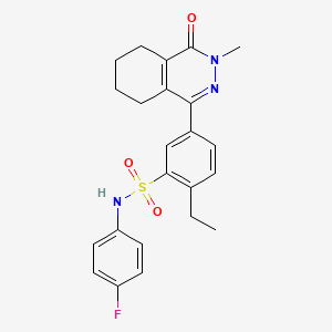 2-ethyl-N-(4-fluorophenyl)-5-(3-methyl-4-oxo-3,4,5,6,7,8-hexahydrophthalazin-1-yl)benzenesulfonamide