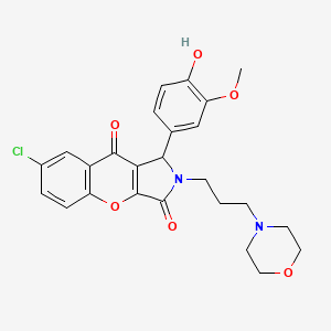 7-Chloro-1-(4-hydroxy-3-methoxyphenyl)-2-[3-(morpholin-4-yl)propyl]-1,2-dihydrochromeno[2,3-c]pyrrole-3,9-dione