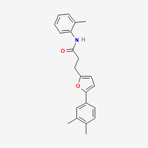 3-[5-(3,4-dimethylphenyl)furan-2-yl]-N-(2-methylphenyl)propanamide