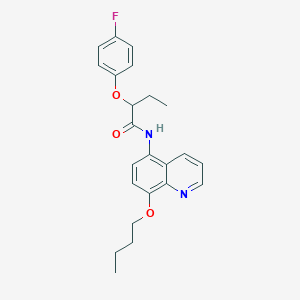 N-(8-butoxyquinolin-5-yl)-2-(4-fluorophenoxy)butanamide