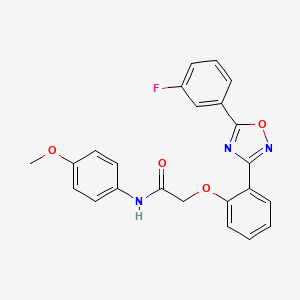 2-{2-[5-(3-fluorophenyl)-1,2,4-oxadiazol-3-yl]phenoxy}-N-(4-methoxyphenyl)acetamide