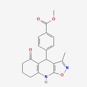 Methyl 4-(5-hydroxy-3-methyl-4,6,7,8-tetrahydro[1,2]oxazolo[5,4-b]quinolin-4-yl)benzoate