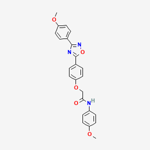 N-(4-methoxyphenyl)-2-{4-[3-(4-methoxyphenyl)-1,2,4-oxadiazol-5-yl]phenoxy}acetamide