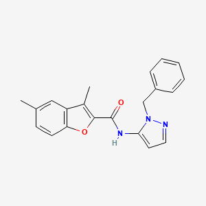 N-(1-benzyl-1H-pyrazol-5-yl)-3,5-dimethyl-1-benzofuran-2-carboxamide