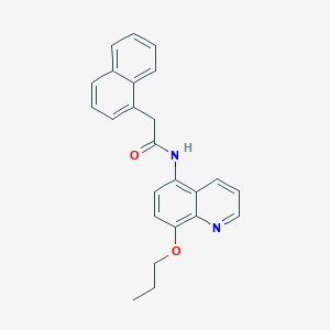 2-(naphthalen-1-yl)-N-(8-propoxyquinolin-5-yl)acetamide