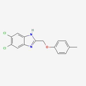 5,6-dichloro-2-[(4-methylphenoxy)methyl]-1H-benzimidazole