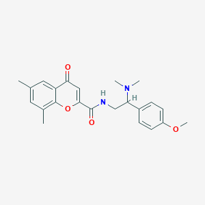 N-[2-(dimethylamino)-2-(4-methoxyphenyl)ethyl]-6,8-dimethyl-4-oxo-4H-chromene-2-carboxamide