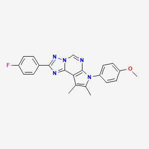 2-(4-fluorophenyl)-7-(4-methoxyphenyl)-8,9-dimethyl-7H-pyrrolo[3,2-e][1,2,4]triazolo[1,5-c]pyrimidine