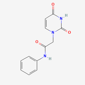 molecular formula C12H11N3O3 B11313502 2-(2,4-Dioxo-3,4-dihydropyrimidin-1(2h)-yl)-n-phenylacetamide CAS No. 4113-87-5