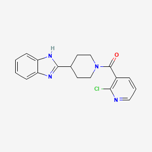 [4-(1H-benzimidazol-2-yl)piperidin-1-yl](2-chloropyridin-3-yl)methanone