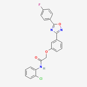 N-(2-chlorophenyl)-2-{3-[5-(4-fluorophenyl)-1,2,4-oxadiazol-3-yl]phenoxy}acetamide