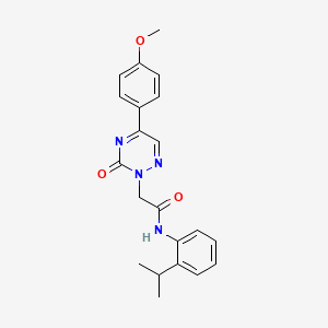 2-[5-(4-methoxyphenyl)-3-oxo-1,2,4-triazin-2(3H)-yl]-N-[2-(propan-2-yl)phenyl]acetamide