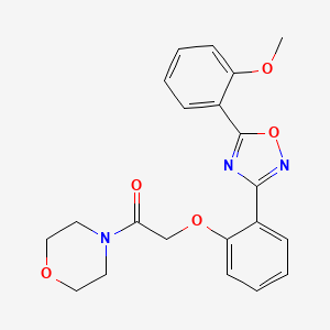 2-{2-[5-(2-Methoxyphenyl)-1,2,4-oxadiazol-3-yl]phenoxy}-1-(morpholin-4-yl)ethanone