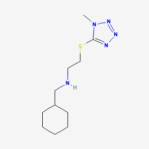 molecular formula C11H21N5S B11313653 N-(cyclohexylmethyl)-2-[(1-methyl-1H-tetrazol-5-yl)sulfanyl]ethanamine 