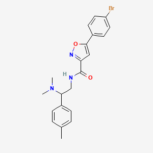 5-(4-bromophenyl)-N-[2-(dimethylamino)-2-(4-methylphenyl)ethyl]-1,2-oxazole-3-carboxamide