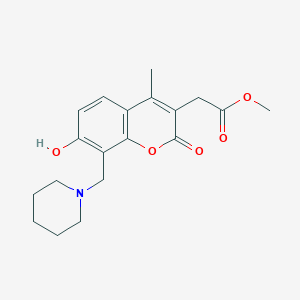 methyl [7-hydroxy-4-methyl-2-oxo-8-(piperidin-1-ylmethyl)-2H-chromen-3-yl]acetate