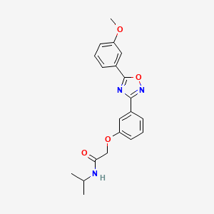 2-{3-[5-(3-methoxyphenyl)-1,2,4-oxadiazol-3-yl]phenoxy}-N-(propan-2-yl)acetamide