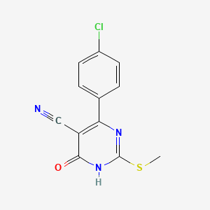 4-(4-Chlorophenyl)-6-hydroxy-2-(methylsulfanyl)pyrimidine-5-carbonitrile