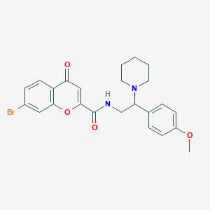 7-bromo-N-[2-(4-methoxyphenyl)-2-(piperidin-1-yl)ethyl]-4-oxo-4H-chromene-2-carboxamide