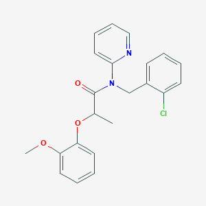 N-(2-chlorobenzyl)-2-(2-methoxyphenoxy)-N-(pyridin-2-yl)propanamide